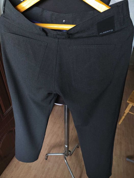 Джинсы (chino Alberto Ceramica Germany w32 stretch dark grey.