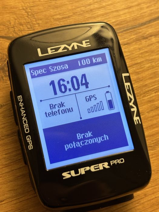 licznik GPS Lezyne  GPS Super PRO bardzo mało używany st.idealny