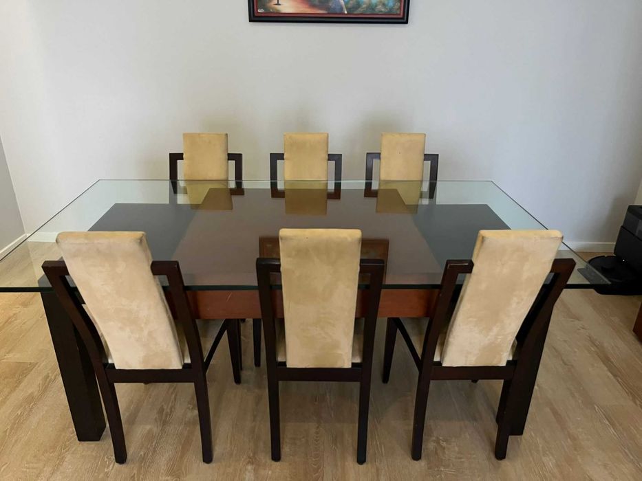 Móveis para Sala Estar/Jantar Nogueira e Wengé