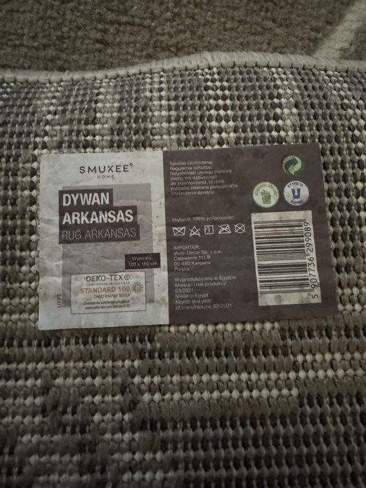 Dywan 120x160. Beżowy.