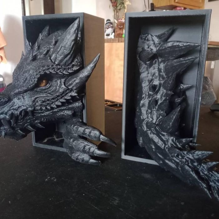 3D друк Дракон для книжок Dragon Book  Nook