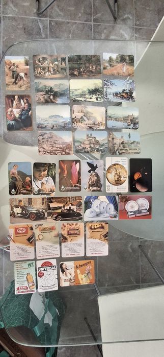 Calendários de bolso - lote de 165 unidades vários