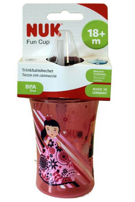 Поїльник з силіконовою трубочкою NUK 300 мл. від 18 місяців