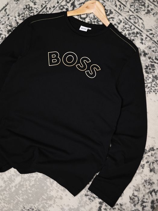 HUGO BOSS Оригінал! Новий Чоловічий лонгслів / світшот чорний