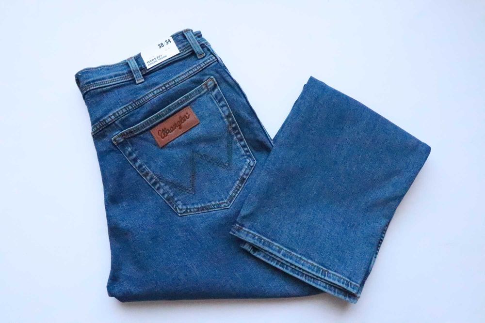 Wrangler Texas 821 W38 L34 męskie spodnie jeansy nowe regular authentic straight cena w sklepie 399zł