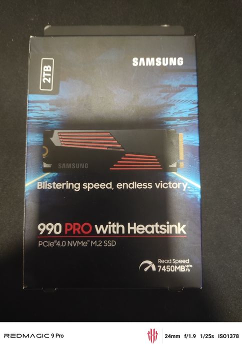 SSD Samsung 990 pro with heatsink 2TB