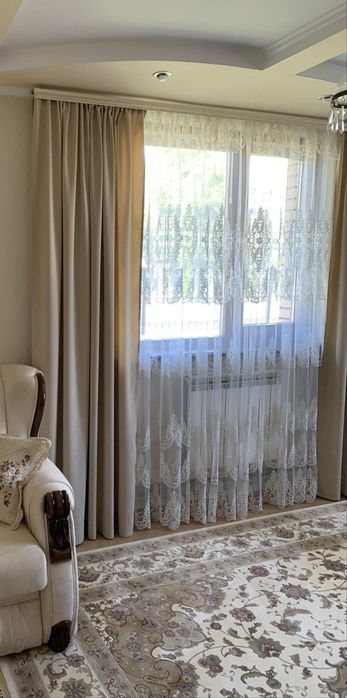 Карнизи металеві, 2,5 м з крючками