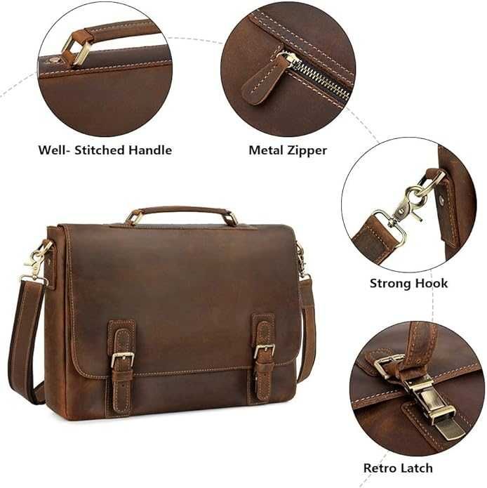 Mala/ Mochila Tira-colo em Couro