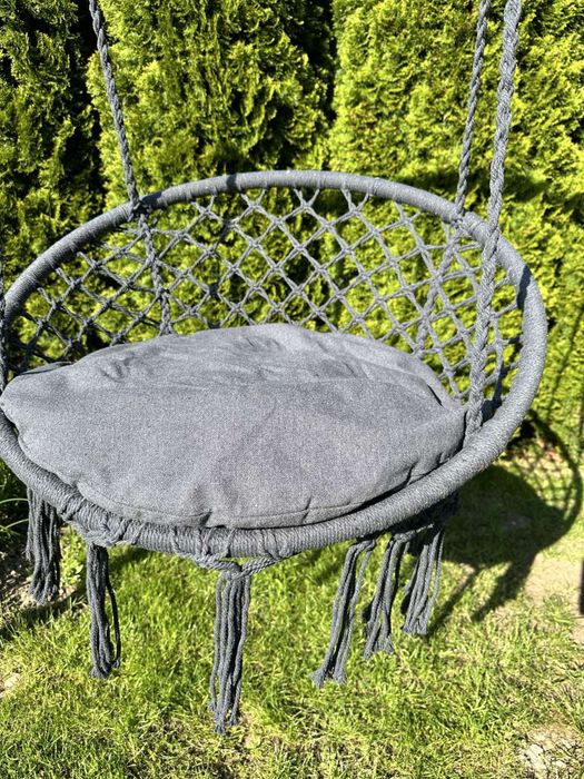 Підвісне крісло-гойдалка JUST GARDEN RIO-01 (бежевий) + подушка