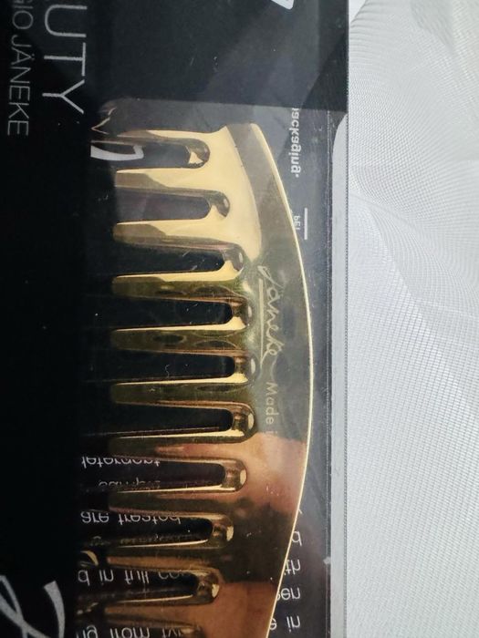 Расческа гребень Janeke золотой