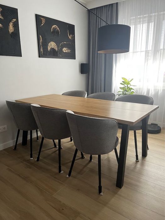 Duży stól SKOVLUNDE 90x200 JYSK rozkładany + 2 dokładki w cenie! Dąb / Loft