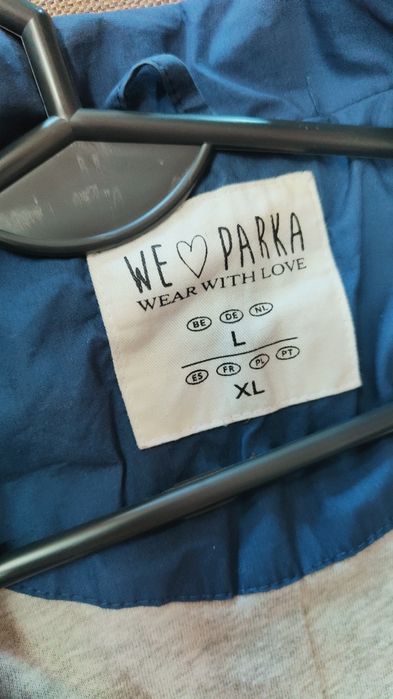 Niebieska kurtka parka rozmiar XL