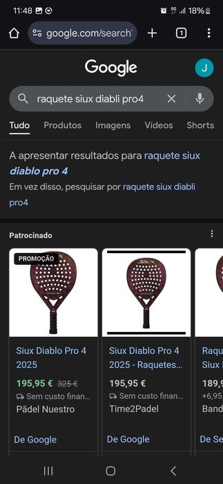 Raquete  siux padel