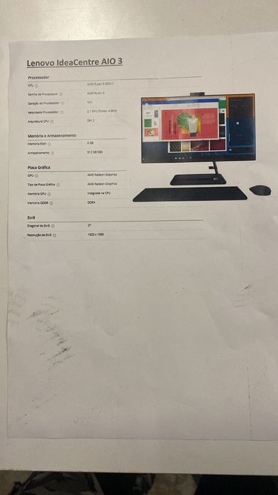 All in One Lenovo IdeaCentre AIO 3