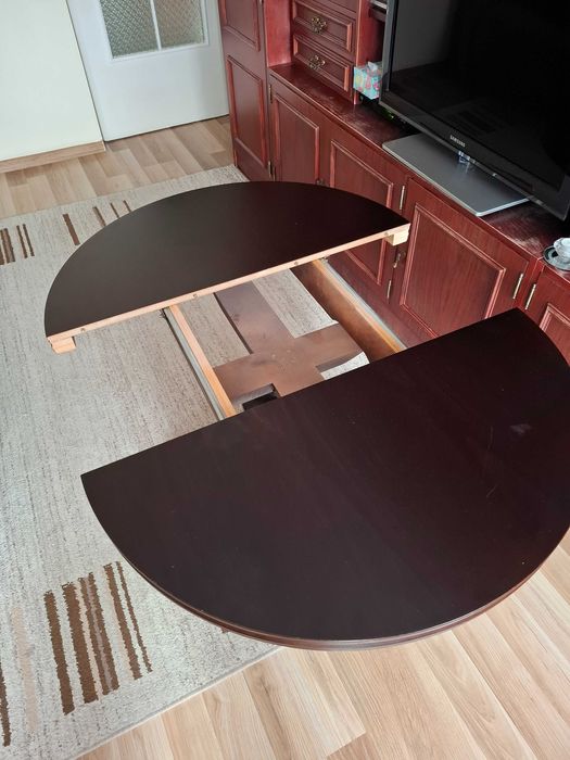 Stolik okrągły drewniany