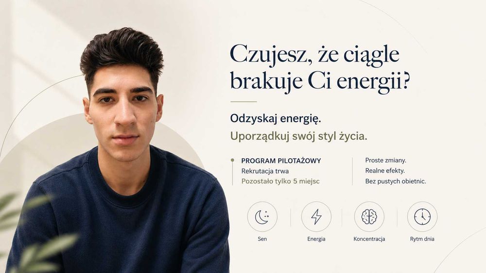 Brakuje Ci energii? Bezpłatna konsultacja online