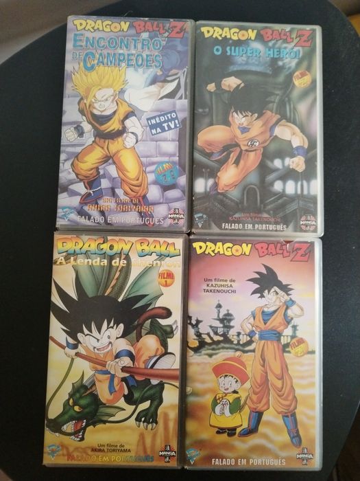 4 VHS dragon ball (1° filme da série)