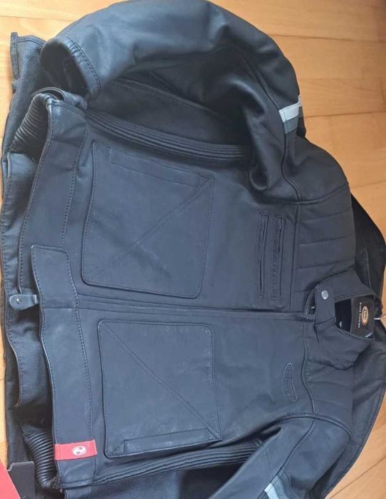 Casaco Premium de couro para motociclista Held Hot Rock