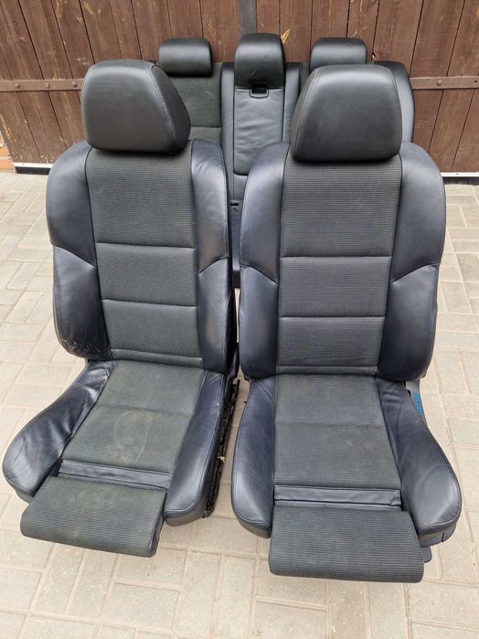 BMW 5 E60 M PAKIET Fotele SPORTY Kanapa Alcantara Skóra Boczki KPL
