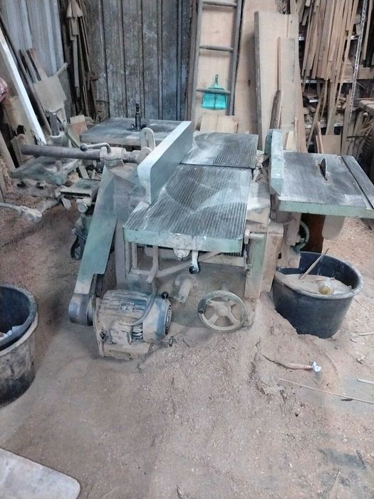 Máquina plaina desengrosso foradeira e tupia