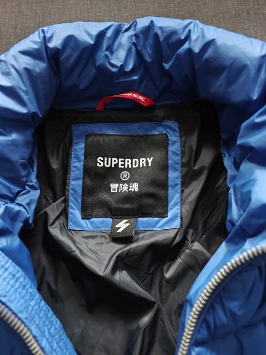 Superdry & Co FUJI, kurtka zimowa niebieska, rozmiar M
