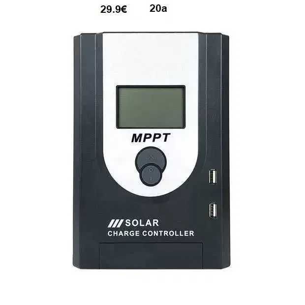 ATEMPOWER Controlador De Carga Solar MPPT  12V-24V, 20A