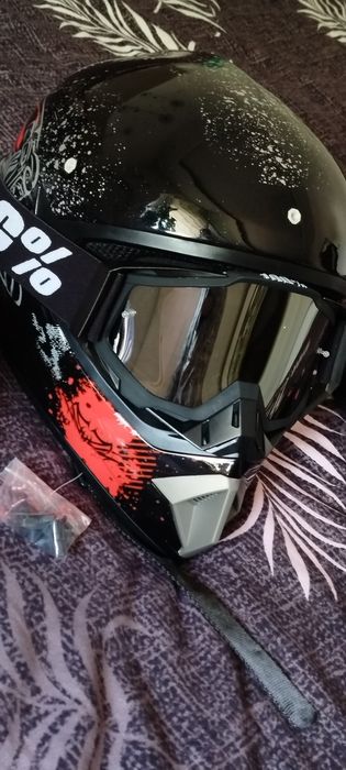 Kask sportowy pjt z Google 100% promo gratis wysyłka