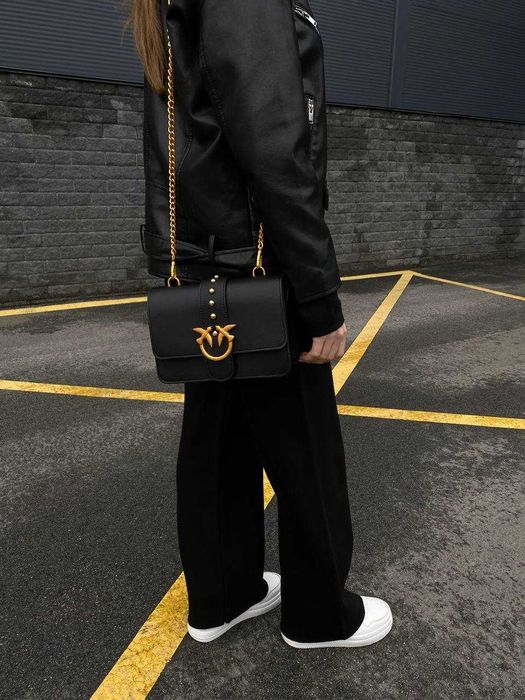Жіноча сумка Pinko Classic Black/Gold