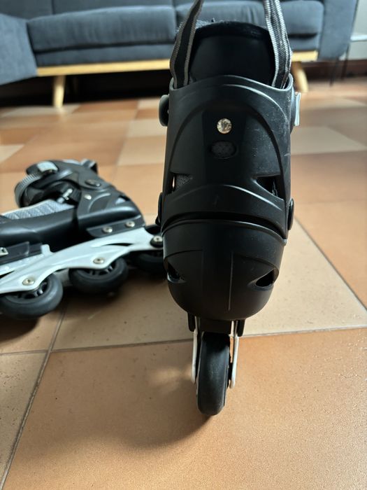 Patins Gonew Flexx 2.0 In line Fitness Preto/Cinza Tamanho 36 a 39