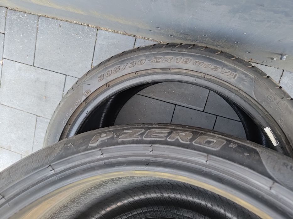 2x opony letnie 305/30ZR19 102Y Pirelli Pzero 6,5mm, 2019r, IDEALNY STAN