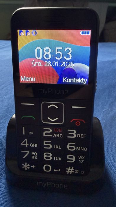 Telefon dla Seniora MYPHONE Halo 3 LTE Czarny, na gwarancji