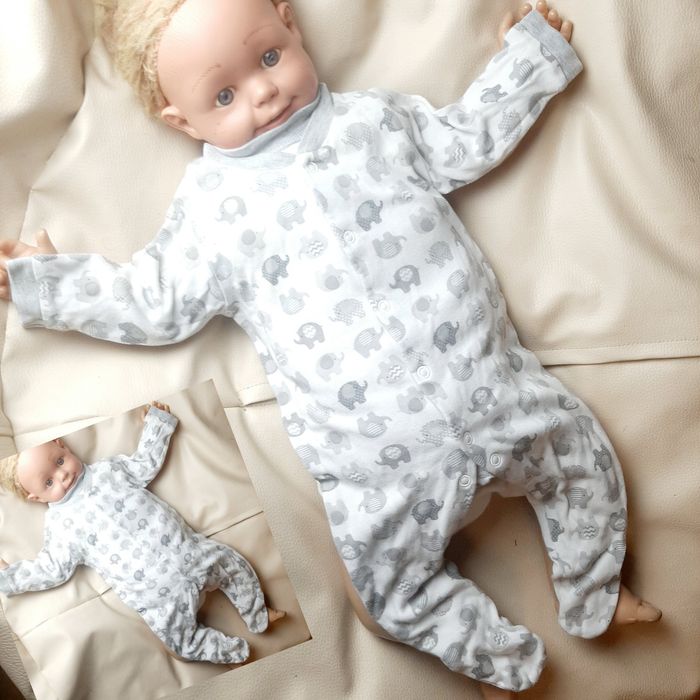 Zestaw roz 56/62 6 sztuk pajacyki mega paka komplet dla chłopca wypraw