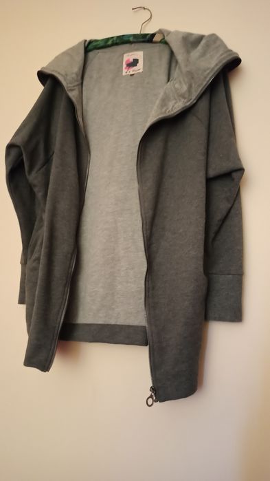 Bluza Diverse dresowa dłuższa narzutka z kapturem S 36