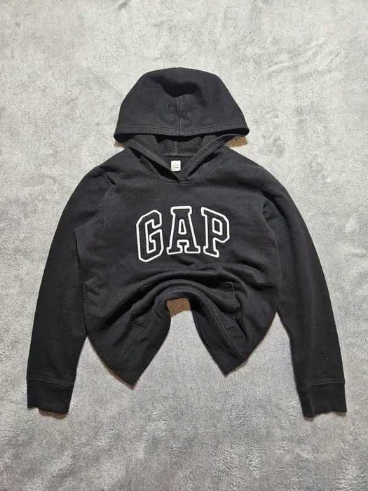 Bluza z kapturem Gap Czarna z wysywanym logiem