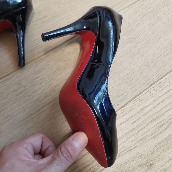 Christian Louboutin Decollete 100 Patent Black