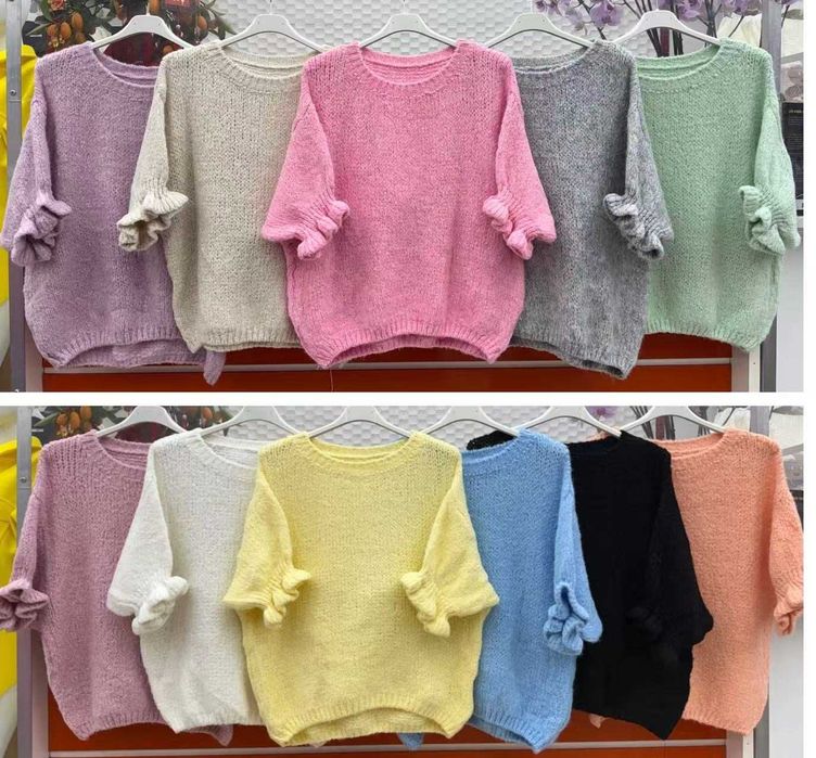 Sweter z kr,rekaw/falkanka