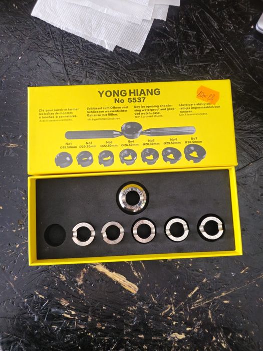 Zestaw 6 pierścieni do zegarków