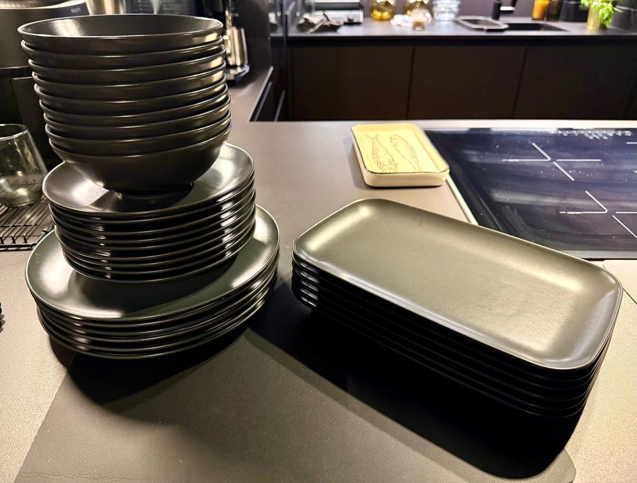 Pratos cinzento ikea 31 unidades