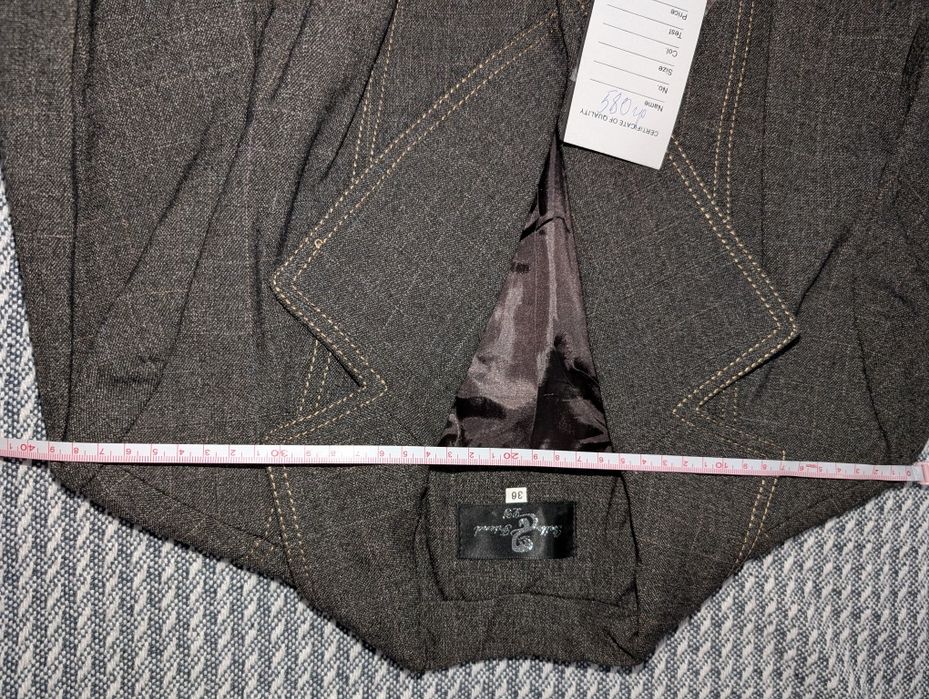 Костюм 38 М шерсть трійка піджак штани брюки спідниця