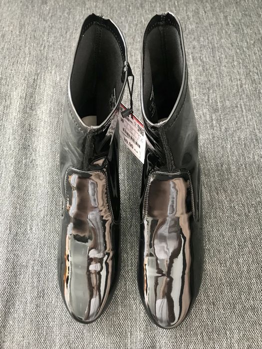 Zara buty lakierki 38 - 39 obcas 5,5 cm must have lateks