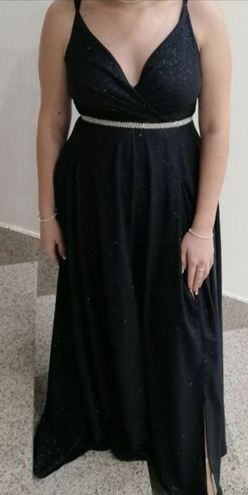 Pasek z cyrkoniami długość regulowana łańcuszkiem