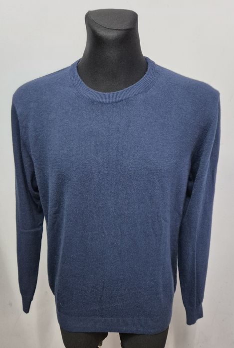 CASHMERE ROMA roz. L męski sweter kaszmir jedwab wełna made in italy