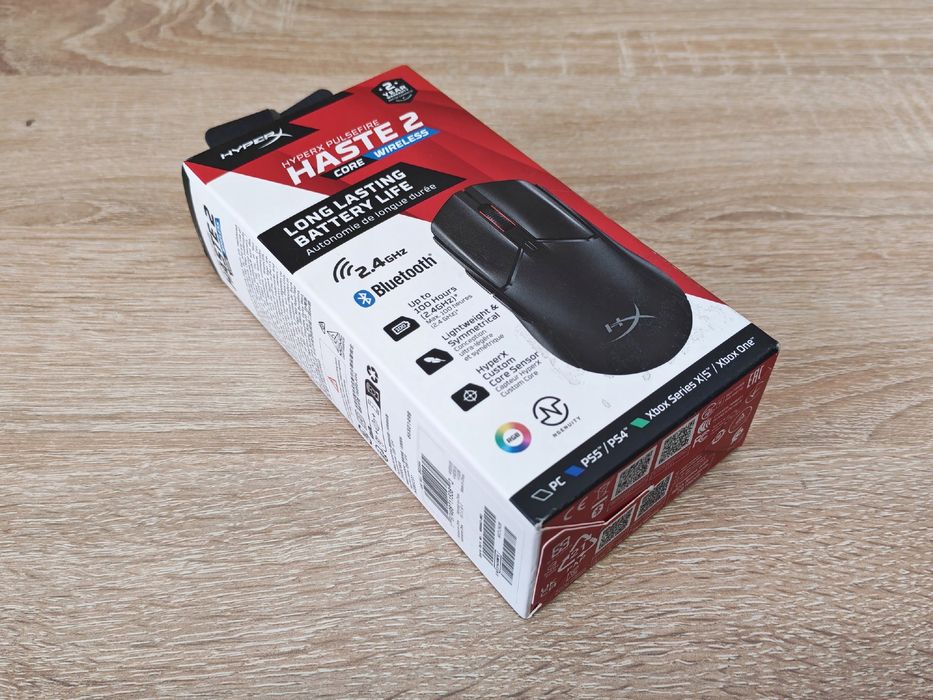 Myszka bezprzewodowa hyperx pulsefire haste 2 core wireless czarna