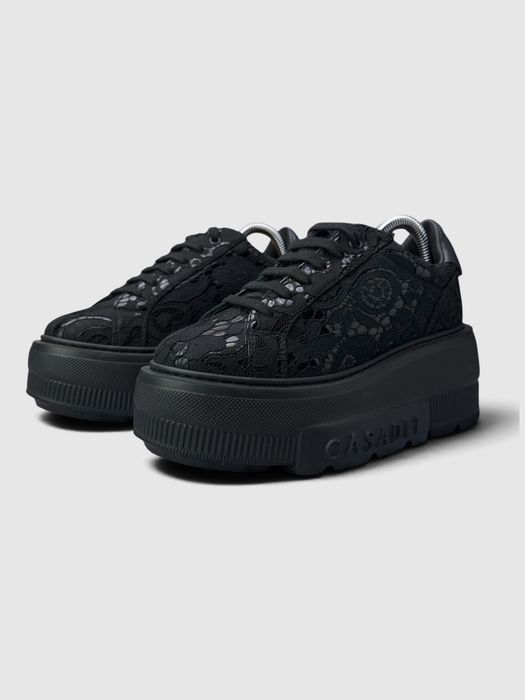 Buty Sportowe Casadei Platform Sneakers Czarny Rozmiar 37