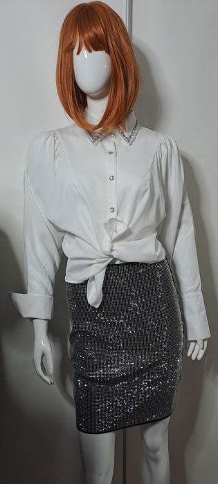 Spodnica czarna z cyrkoniami L/xl
