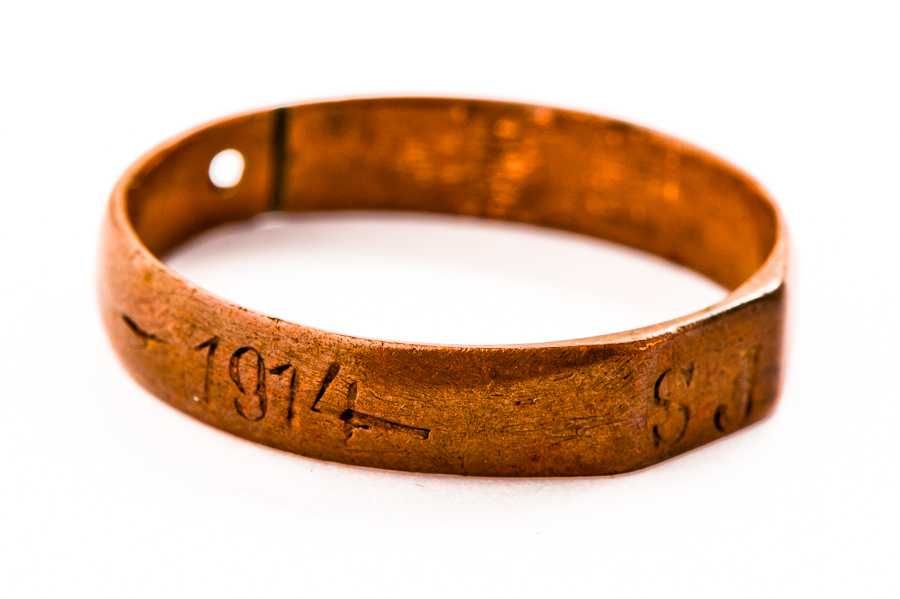 Stara Miedziana Obrączka - I Wojna Światowa (do 1916 roku) INICJAŁY SJ
