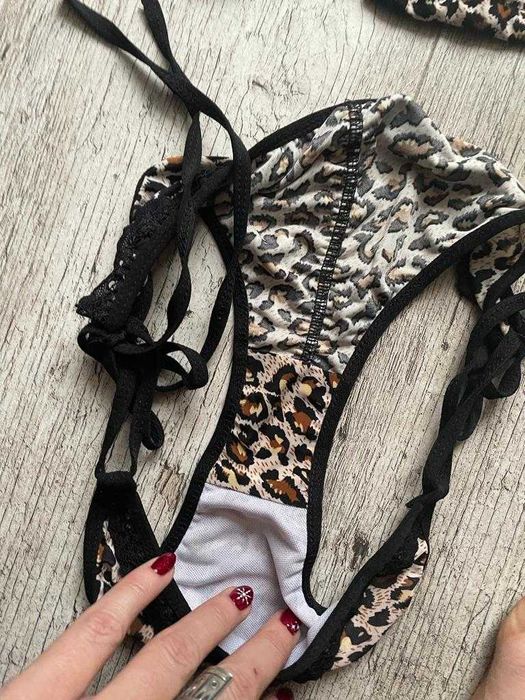 Nowy komplet bielizny panterka roz. L