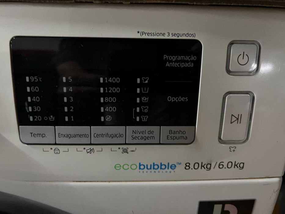 Máquina de Lavar e Secar Roupa Samsung EcoBubble