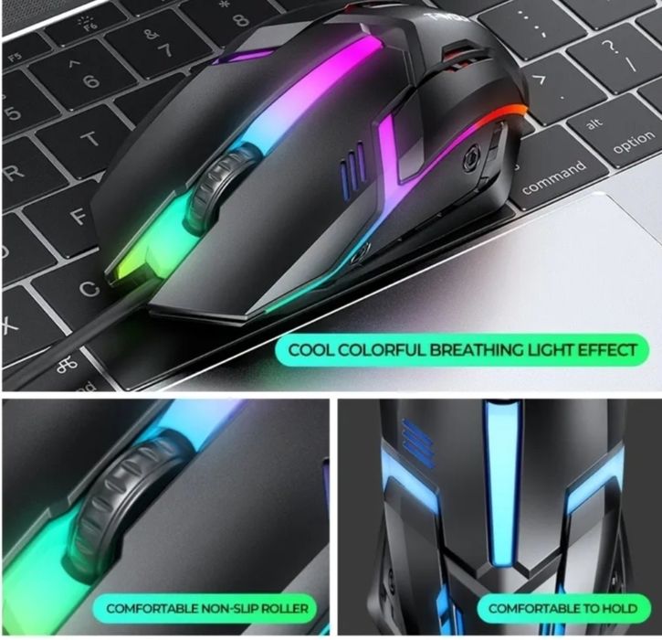 ‼️Знижка‼️ Геймерський комп'ютерний комплект 4в1 T-Wolf TF240‼️Акція‼️