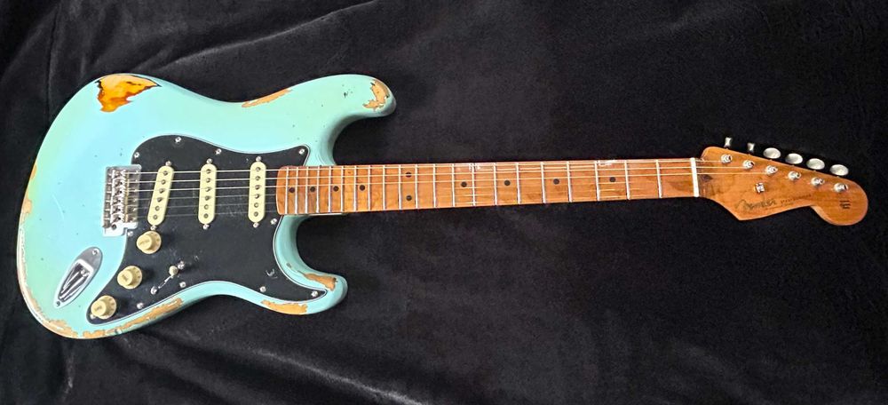 Fender Stratocaster Roasted Maple | Fat '50s | Nitro Relic | Seafoam Green | 3,34 kg
